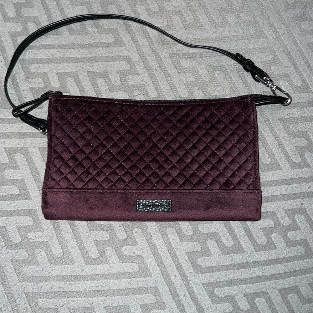 Vera Bradley Iconic RFID Slim Wristlet (Plum)